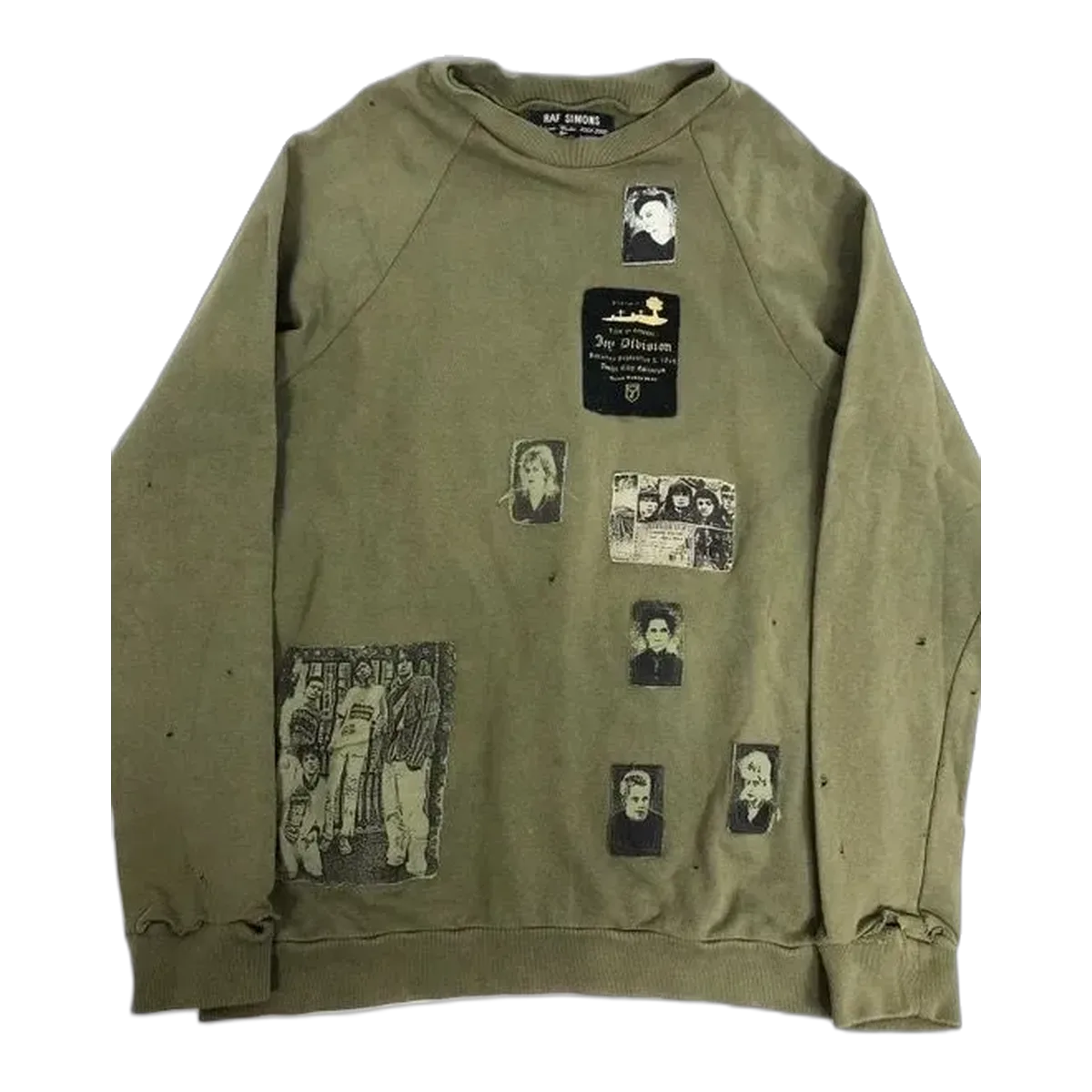 Raf Simons Olive Riot Patch Sweater
