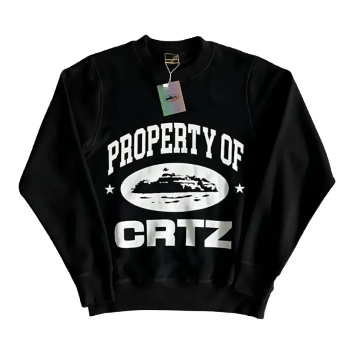 Corteiz Black Property Of CRTZ Sweatshirt