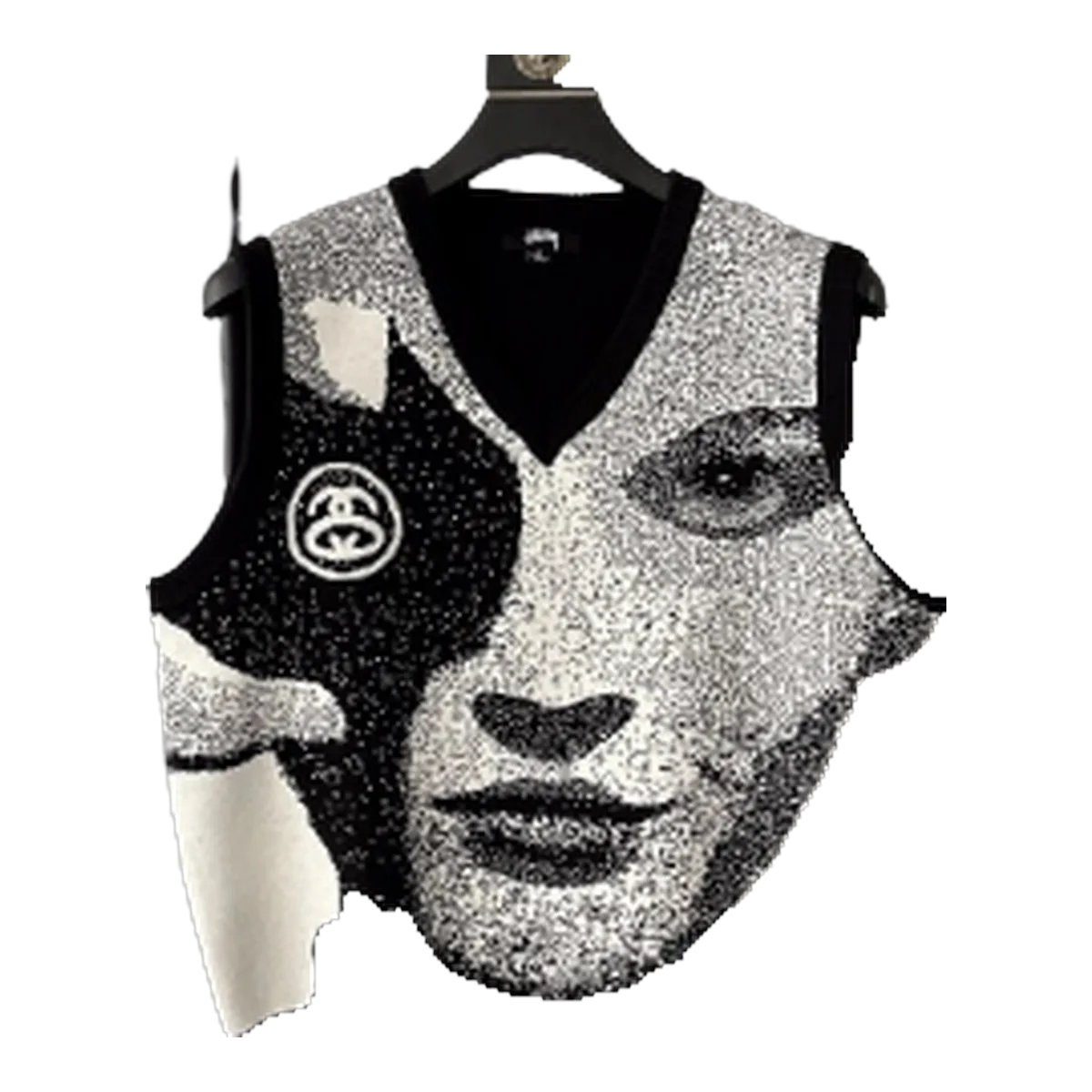 Stussy Face Knit Sweater Vest