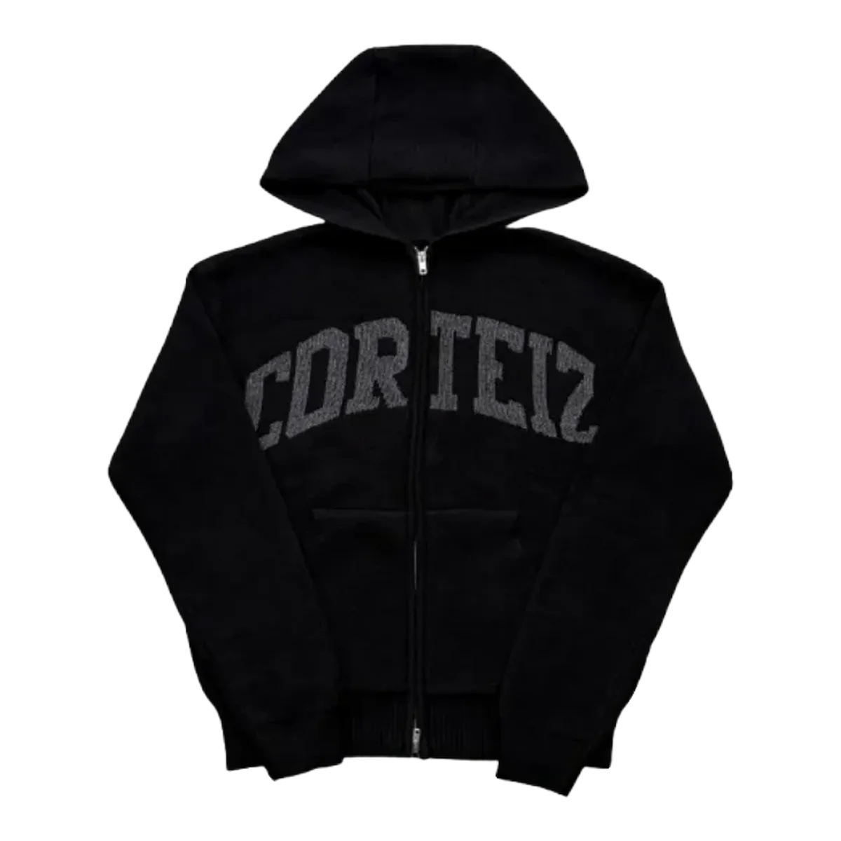 Corteiz Logo Hoodie Black