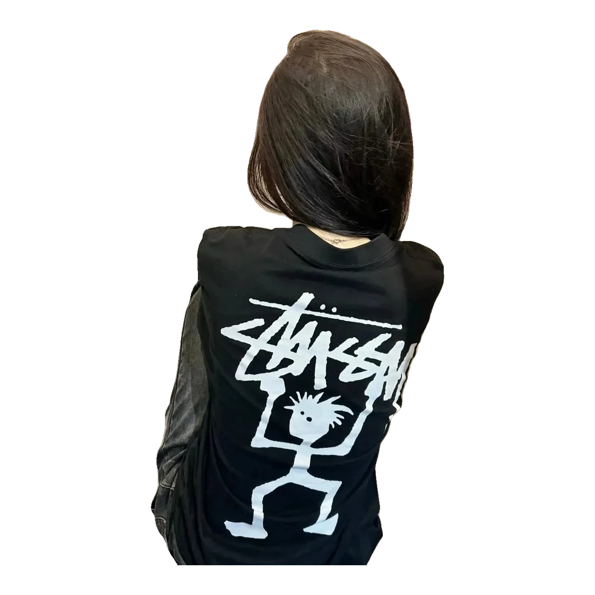 Stussy Black Graphic Long Sleeve