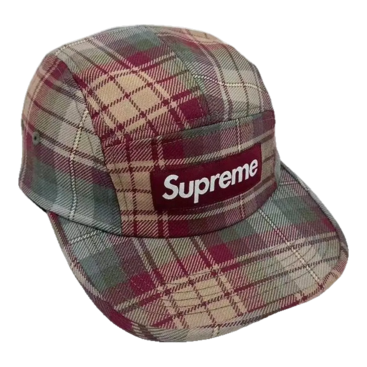 Supreme Plaid Box Logo Cap