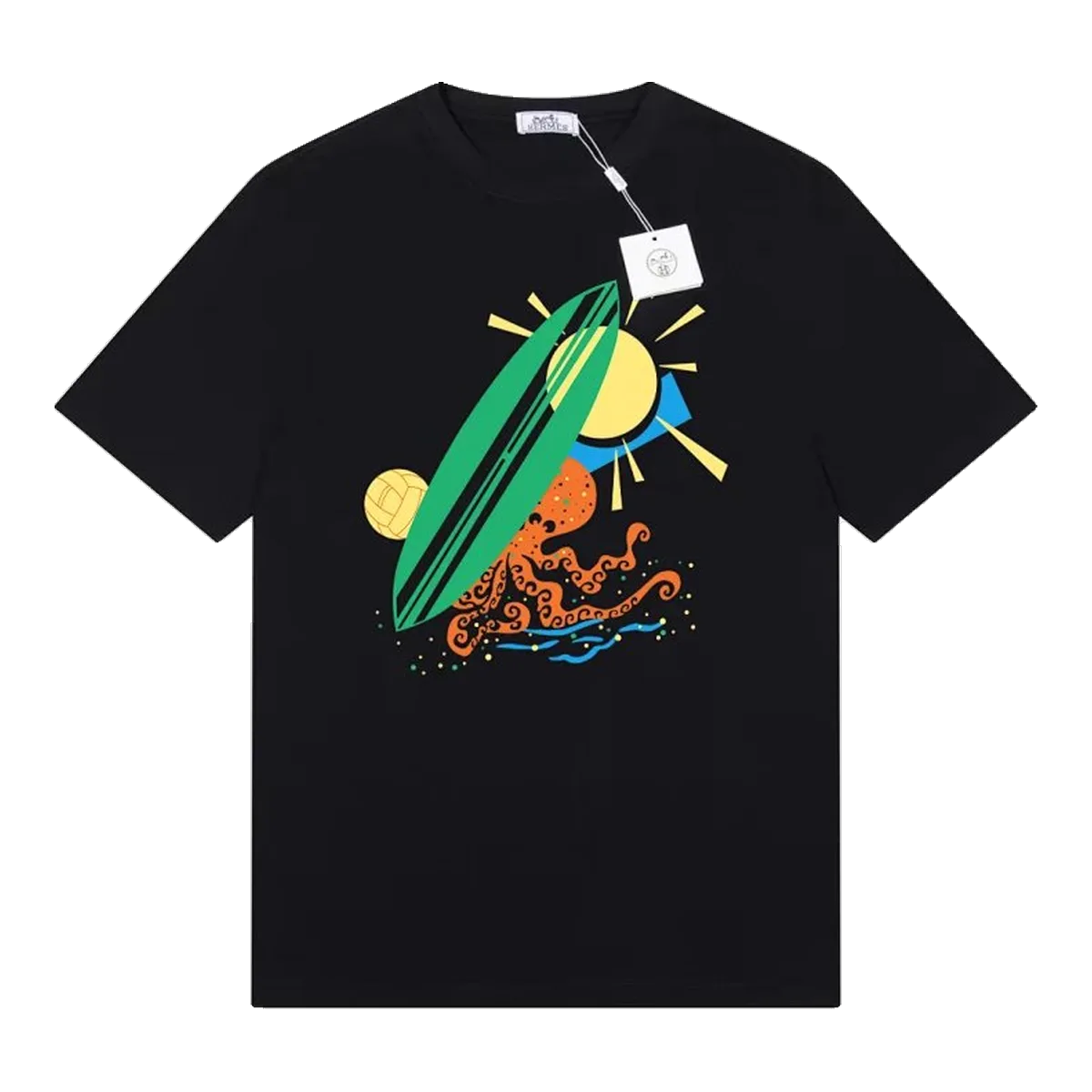 Hermes Black Graphic T-Shirt
