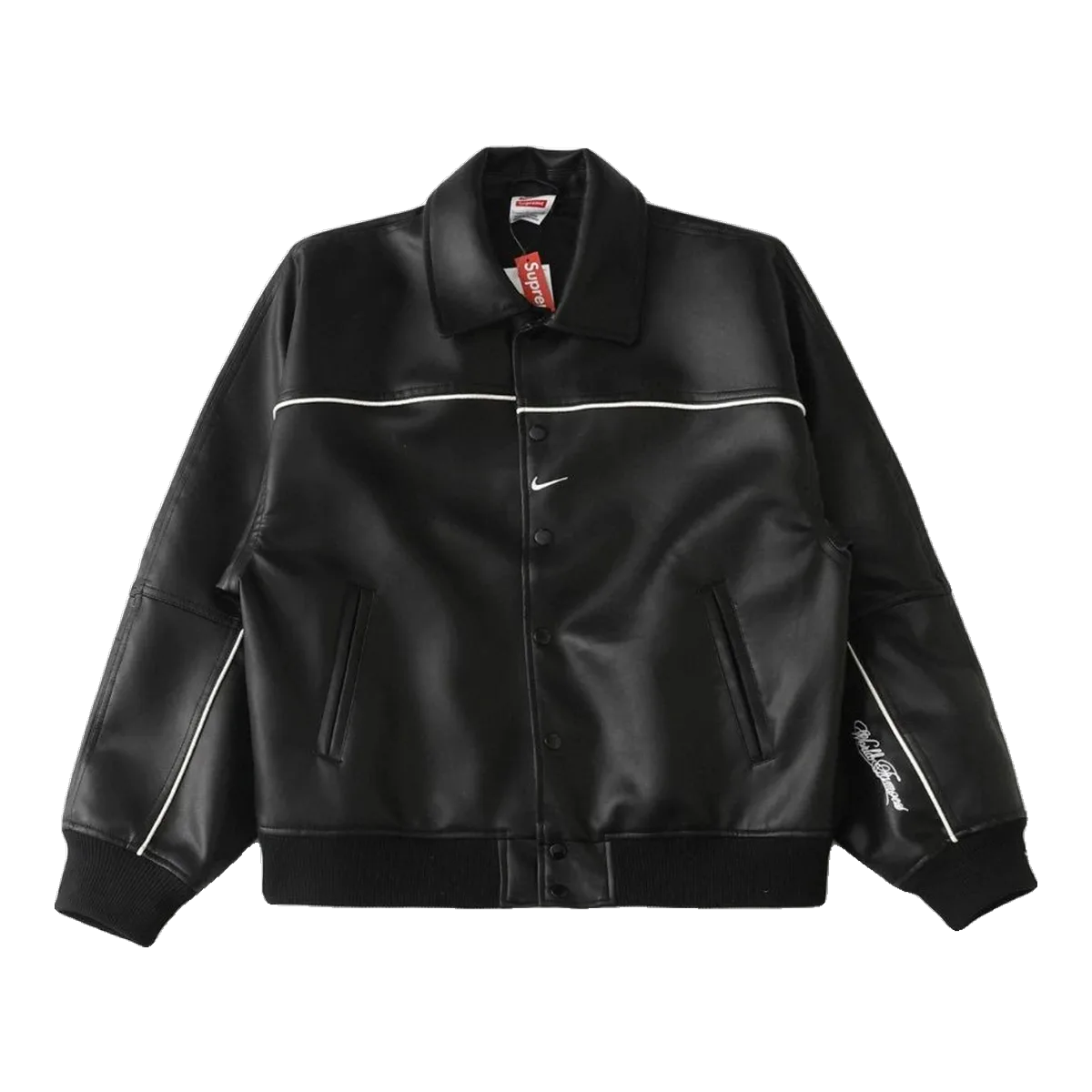Nike Black Leather Jacket