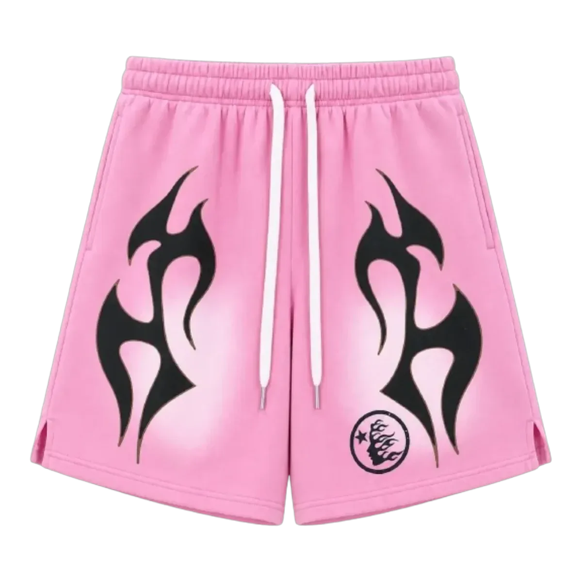 Hellstar Flame Shorts Pink