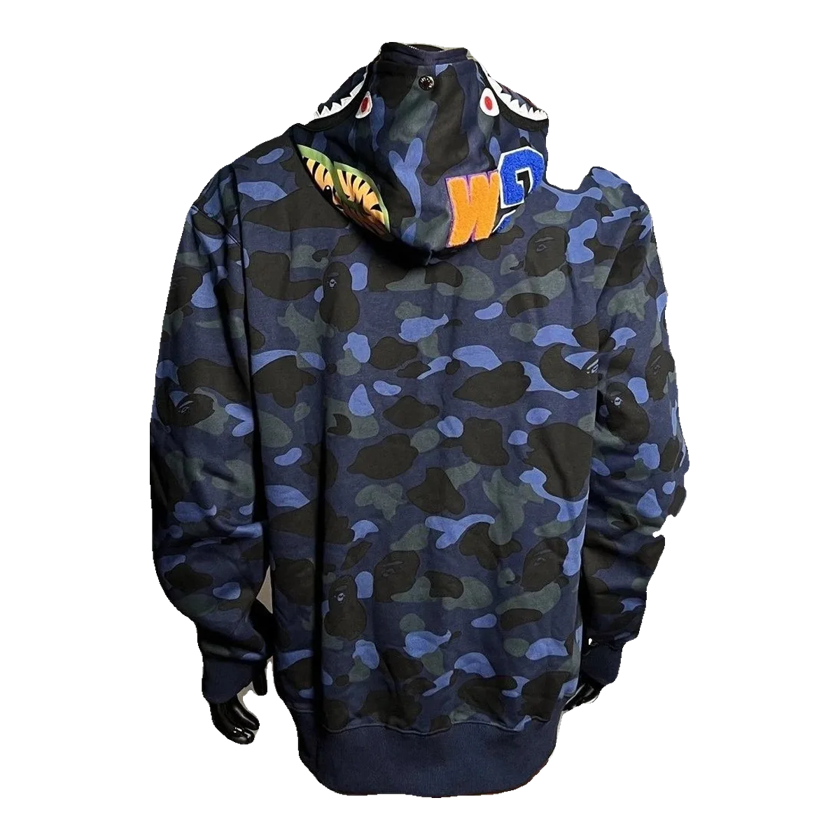 Bape Camo Hoodie Blue