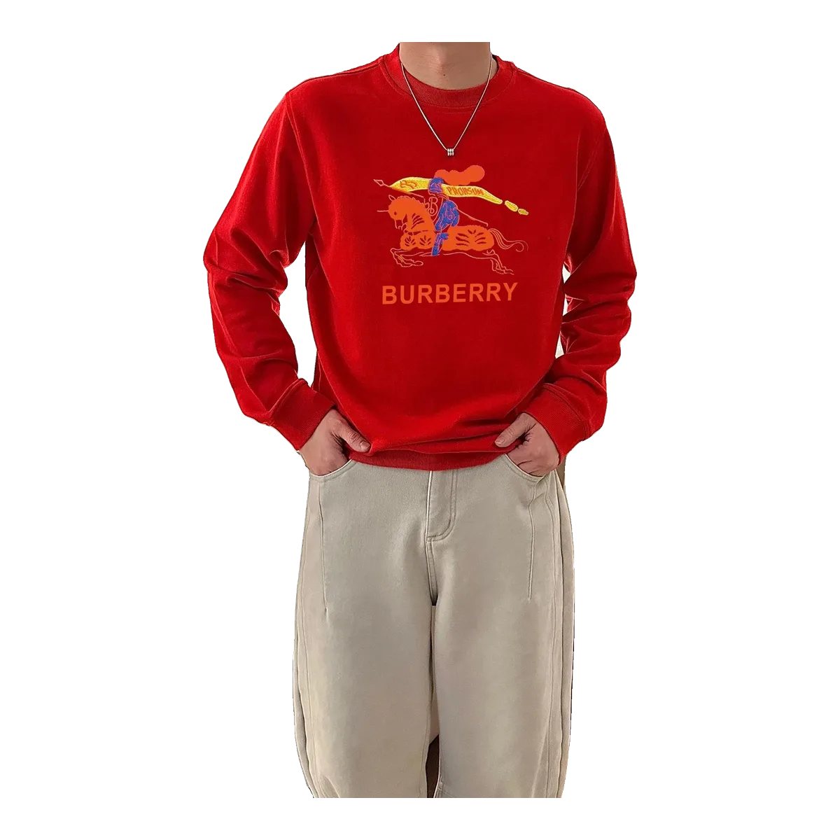 Burberry Sweatshirt Red