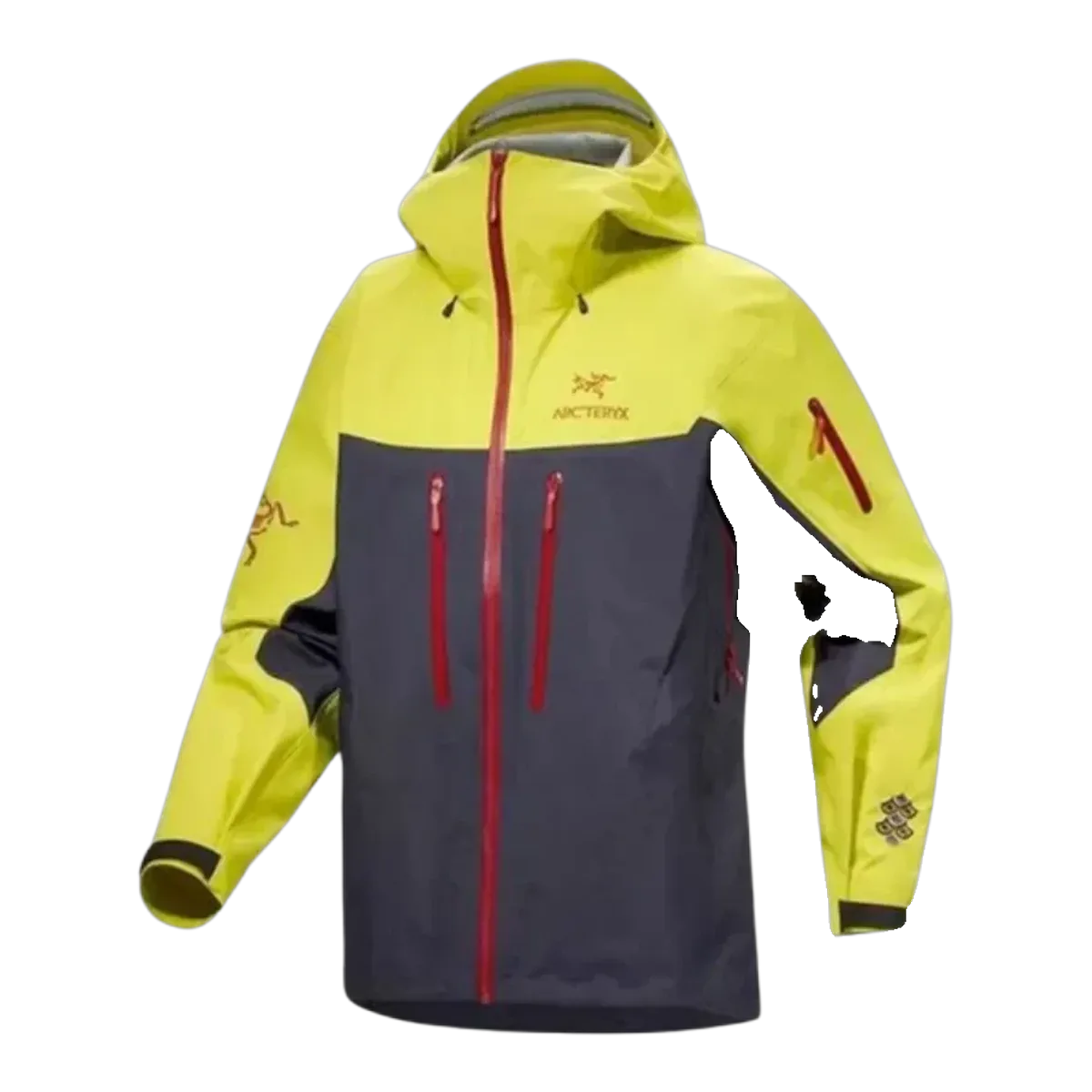 Arc'teryx Yellow Black Shell Jacket