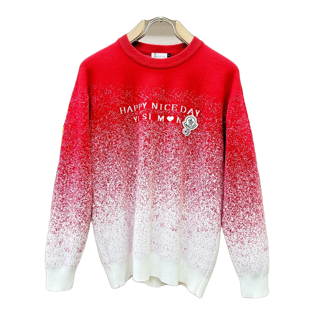 Moncler Gradient Sweater Red