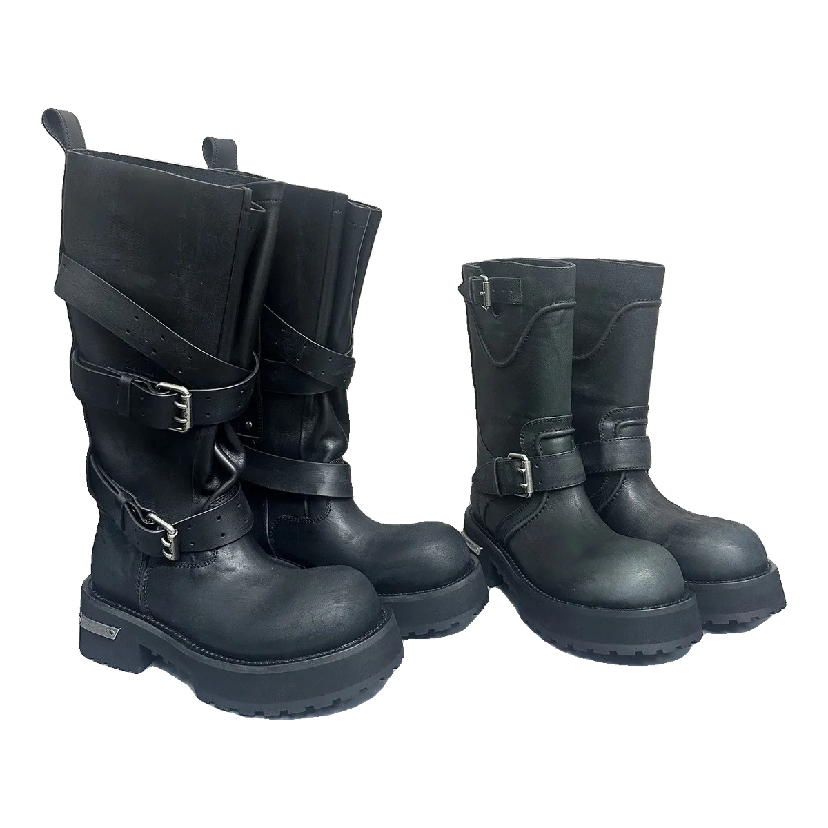Balenciaga Buckle Boots Black