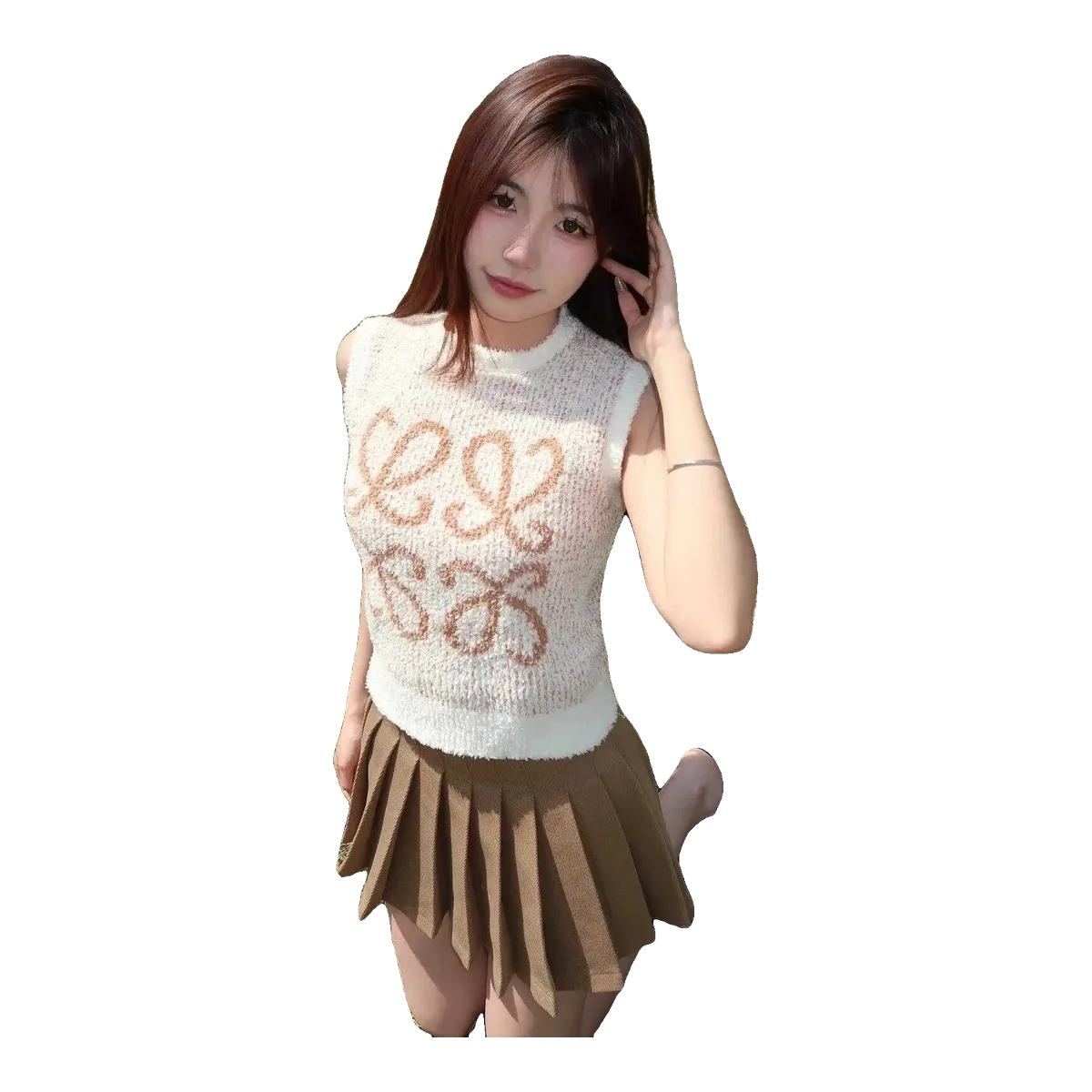 Loewe Tan Anagram T-Shirt
