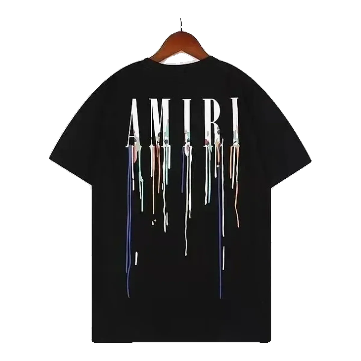 Amiri Black Paint Drip T-Shirt