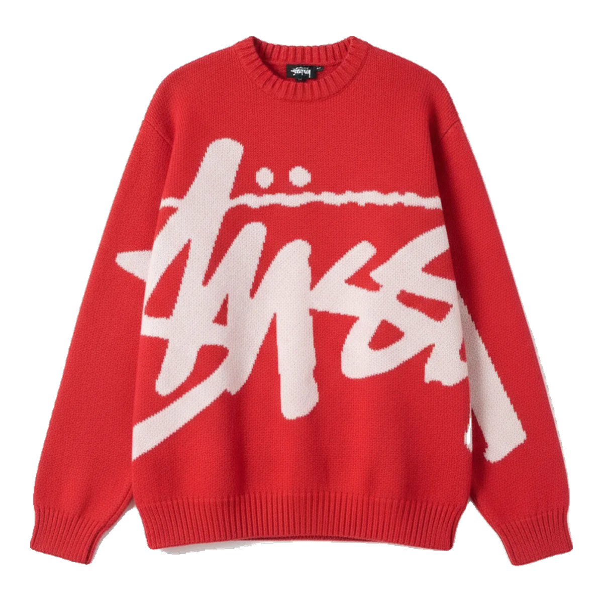 Stussy Red Script Sweater