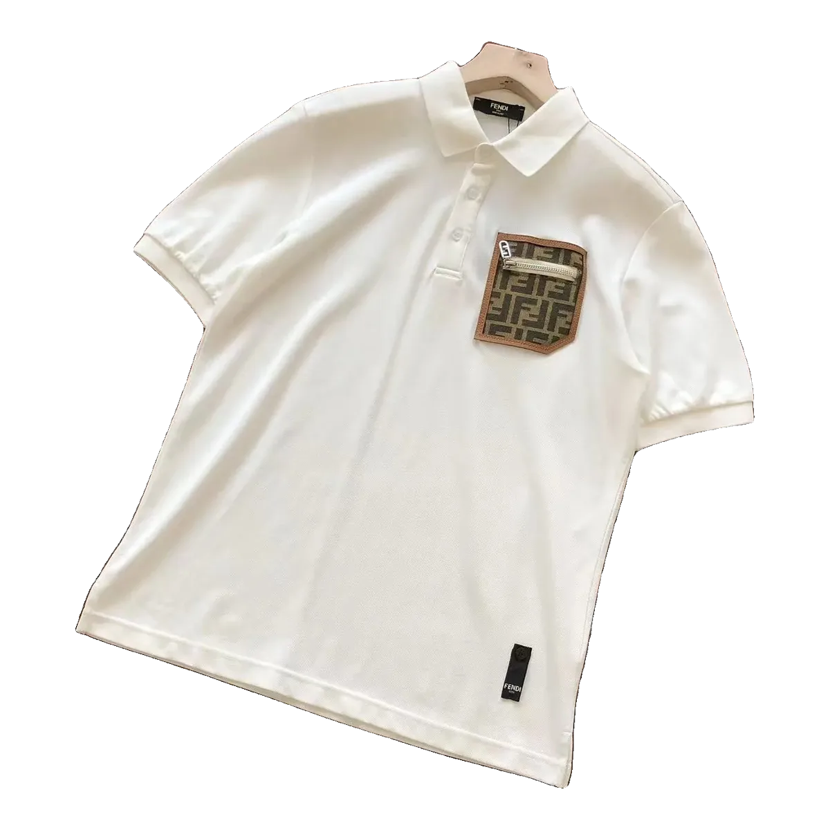 Fendi White Polo Shirt