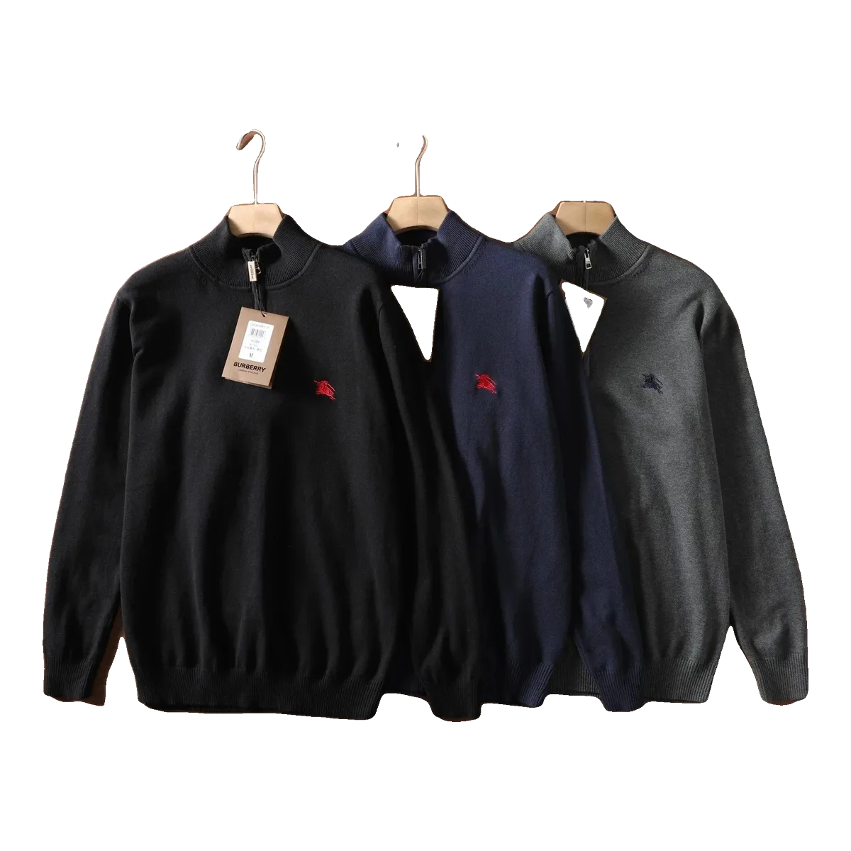 Burberry Half-Zip Sweater Black