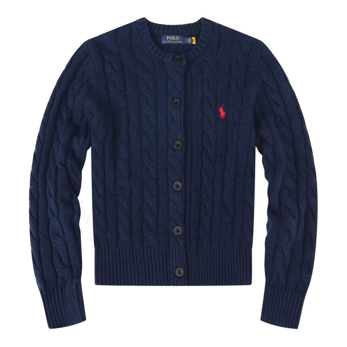 Ralph Lauren Cable Knit Cardigan Navy