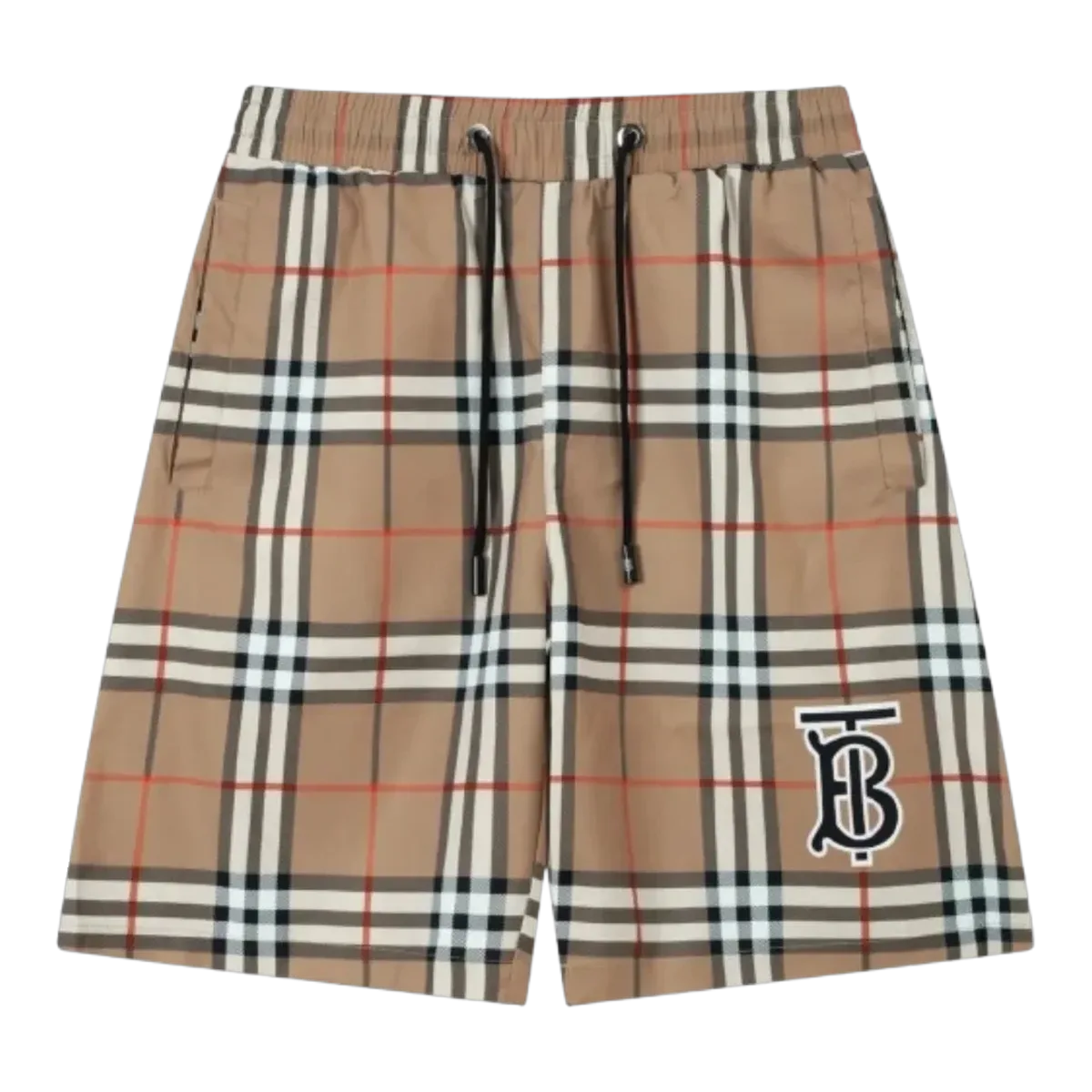 Burberry Beige Check Shorts