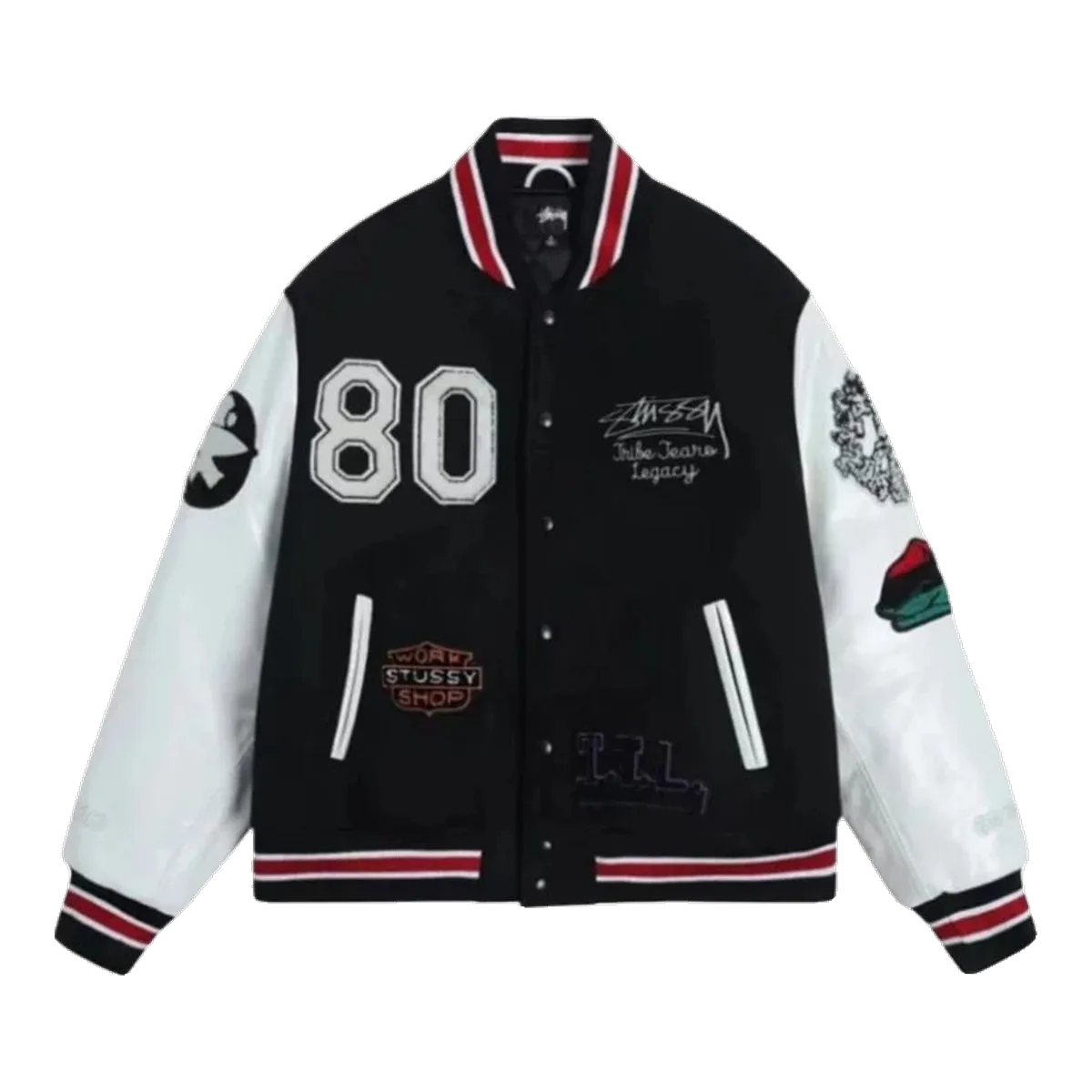 Stussy Varsity Jacket Black