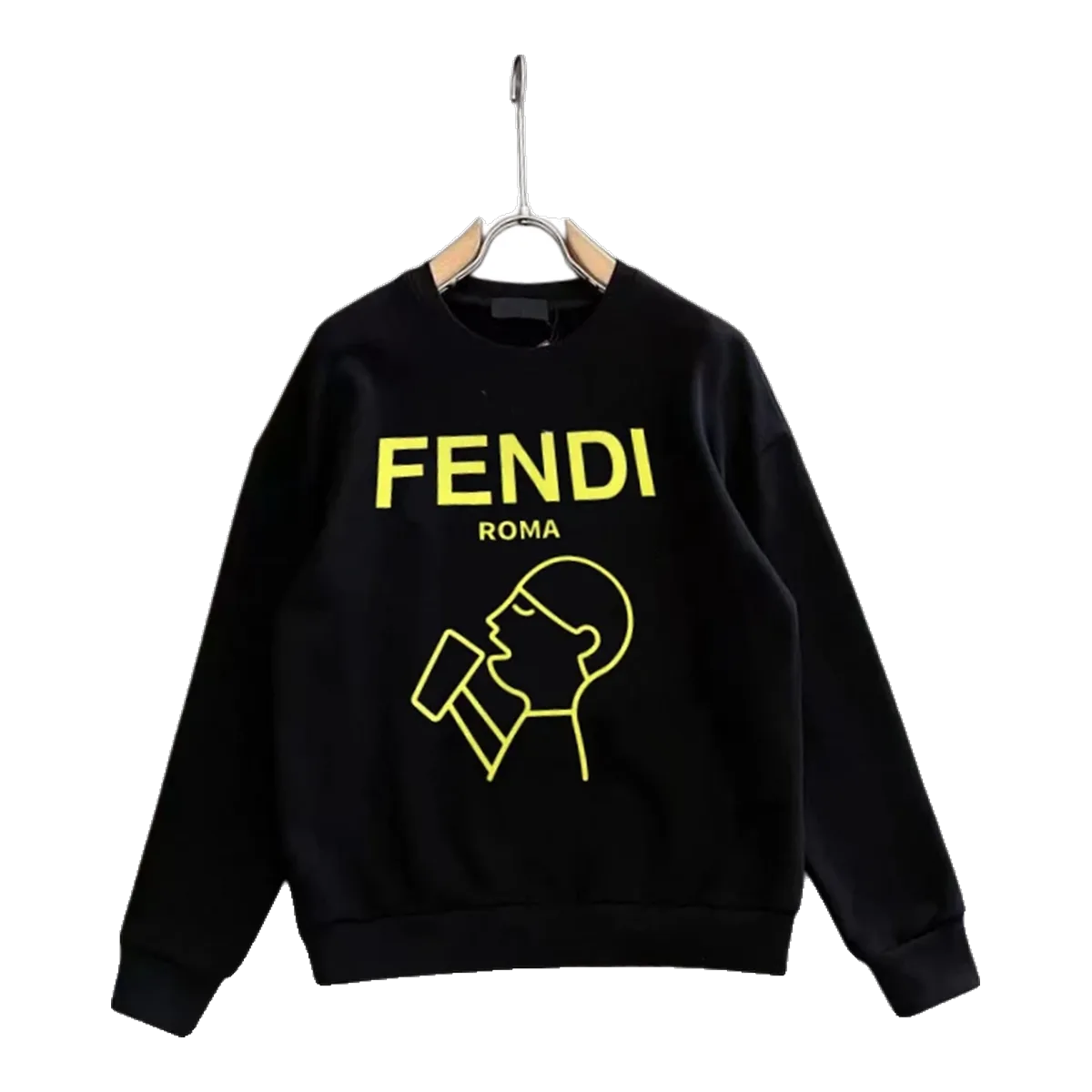 Fendi Black Roma Karl Sweatshirt