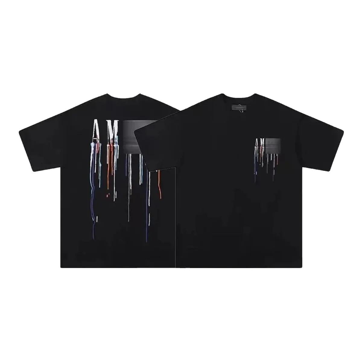 Amiri Paint Drip T-Shirt Black