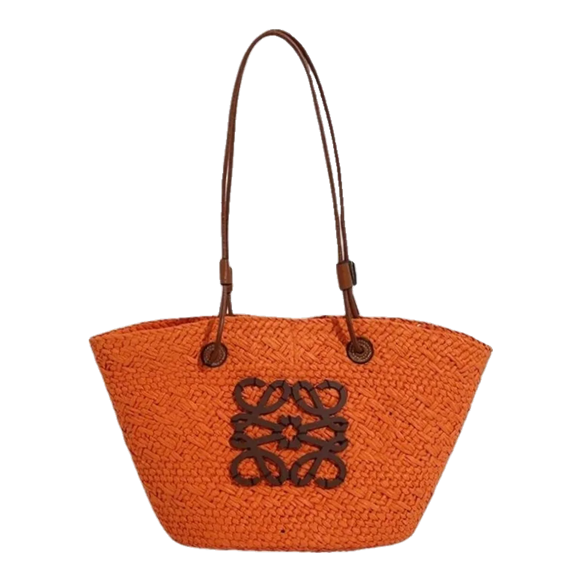 Loewe Woven Basket Bag Orange