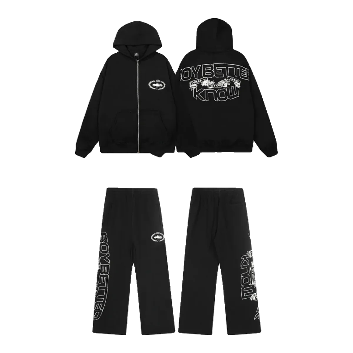 Corteiz Black Tracksuit