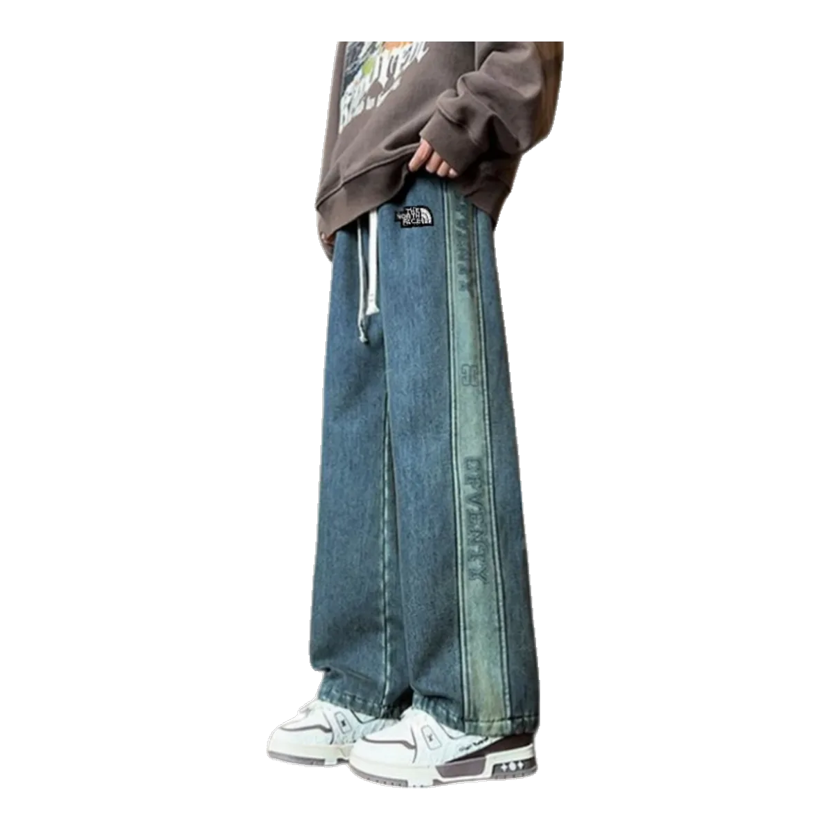 The North Face Blue Baggy Jeans
