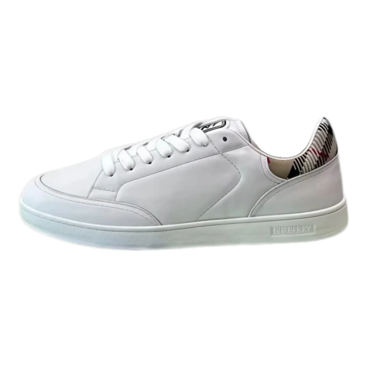 Burberry White Check Sneakers