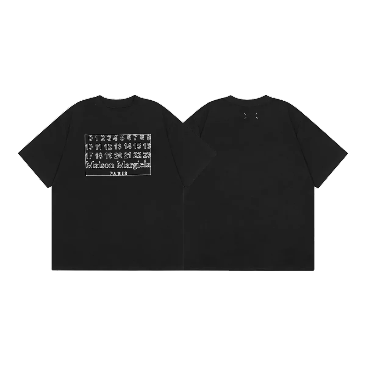 Maison Margiela Numbers Black T-Shirt