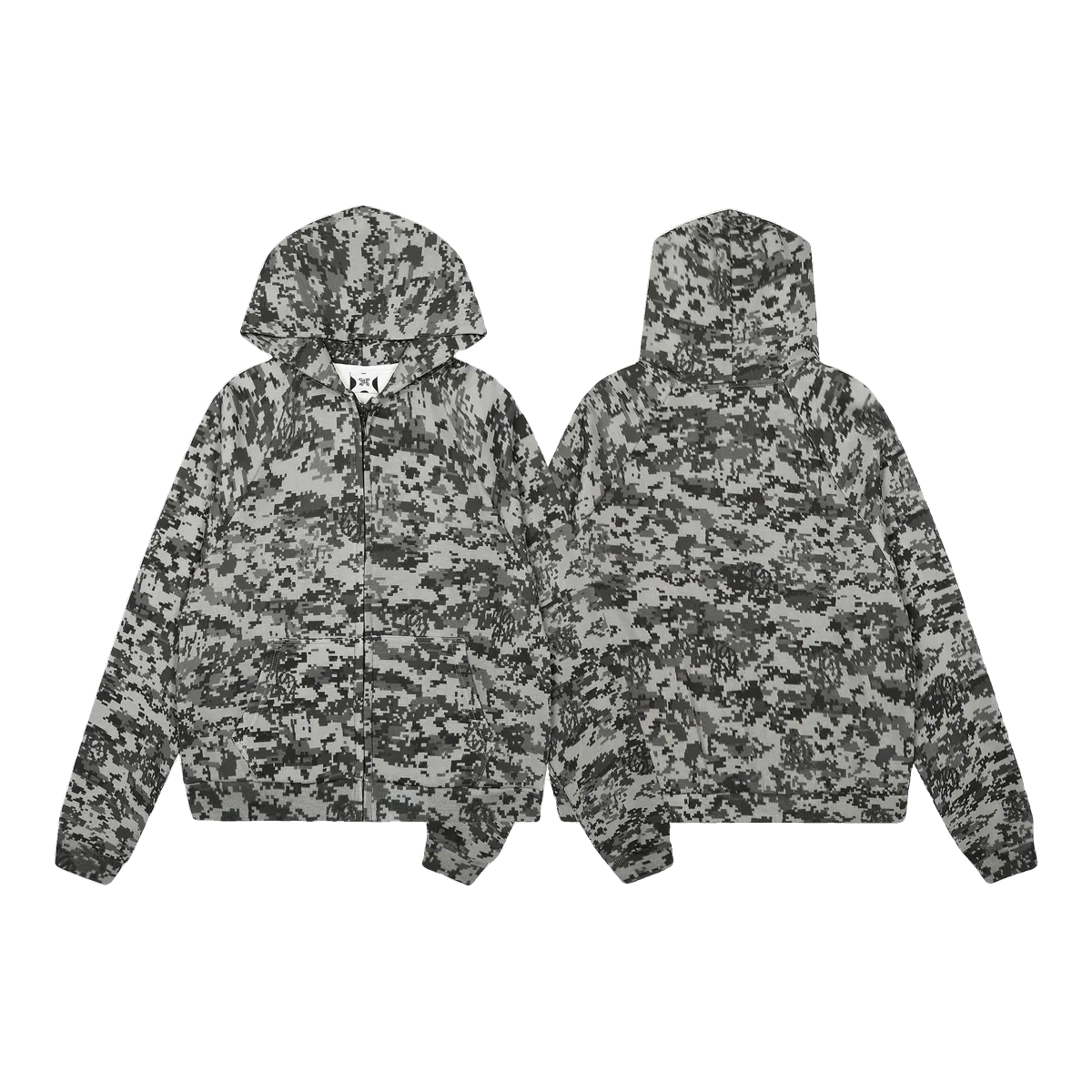 Mertra Grey Camo Hoodie