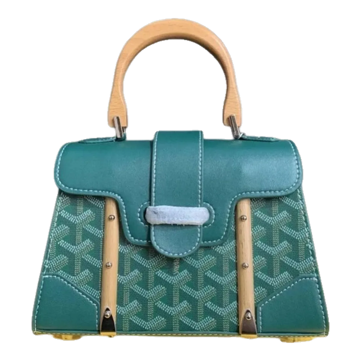 Goyard Green Top Handle Bag