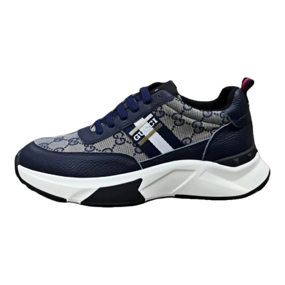 Gucci Navy GG Runner Sneakers