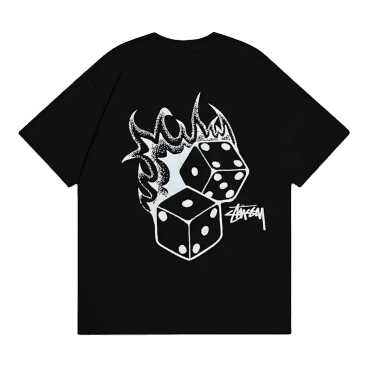 Stussy Dice Skull T-Shirt Black