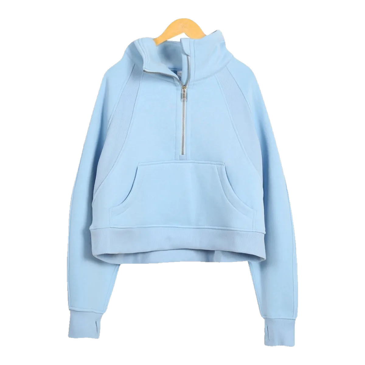 Lululemon Light Blue Half-Zip Hoodie