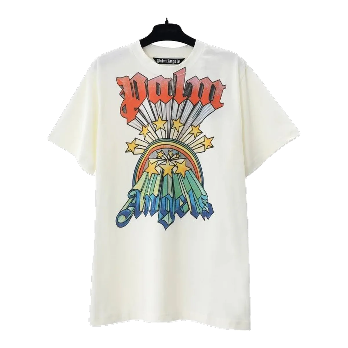 Palm Angels Graphic T-Shirt Cream