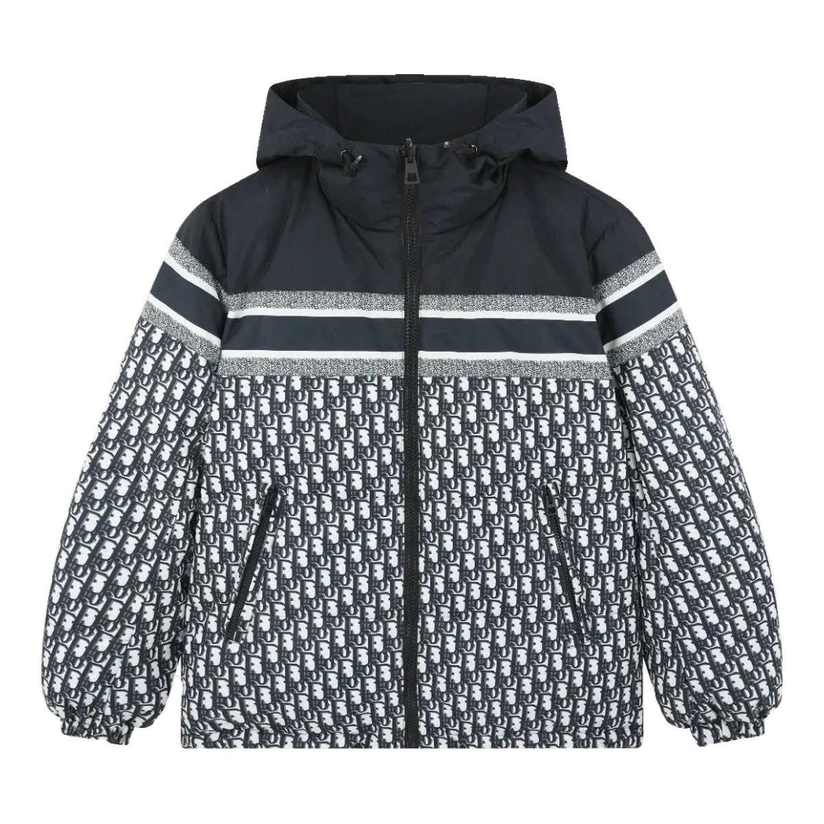 Dior Oblique Hooded Jacket Grey