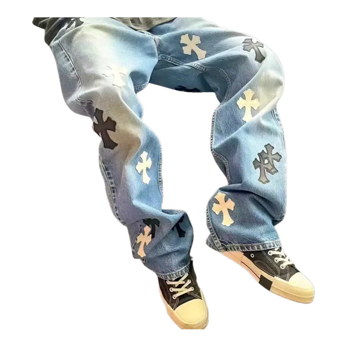 Chrome Hearts Blue Cross Jeans