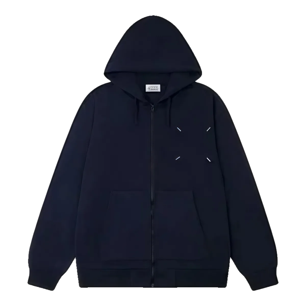 Maison Margiela Navy Zip Hoodie