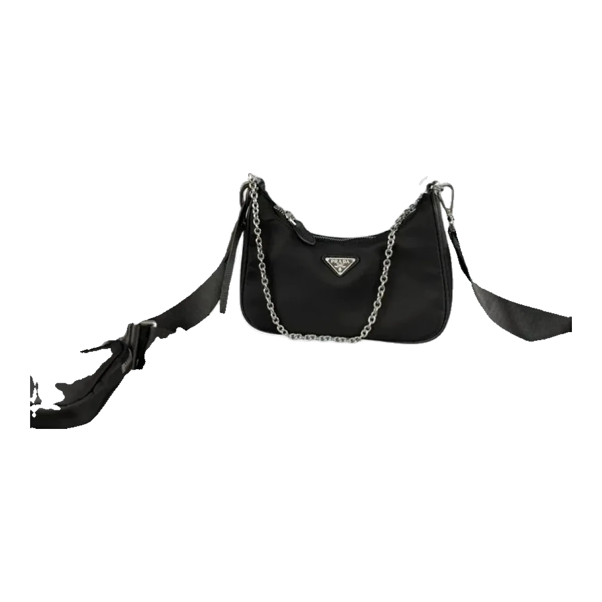 Prada Black Nylon Shoulder Bag