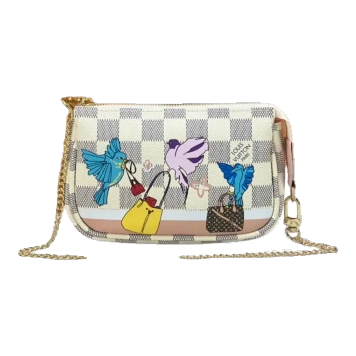 Louis Vuitton White Multicolor Pochette Bag