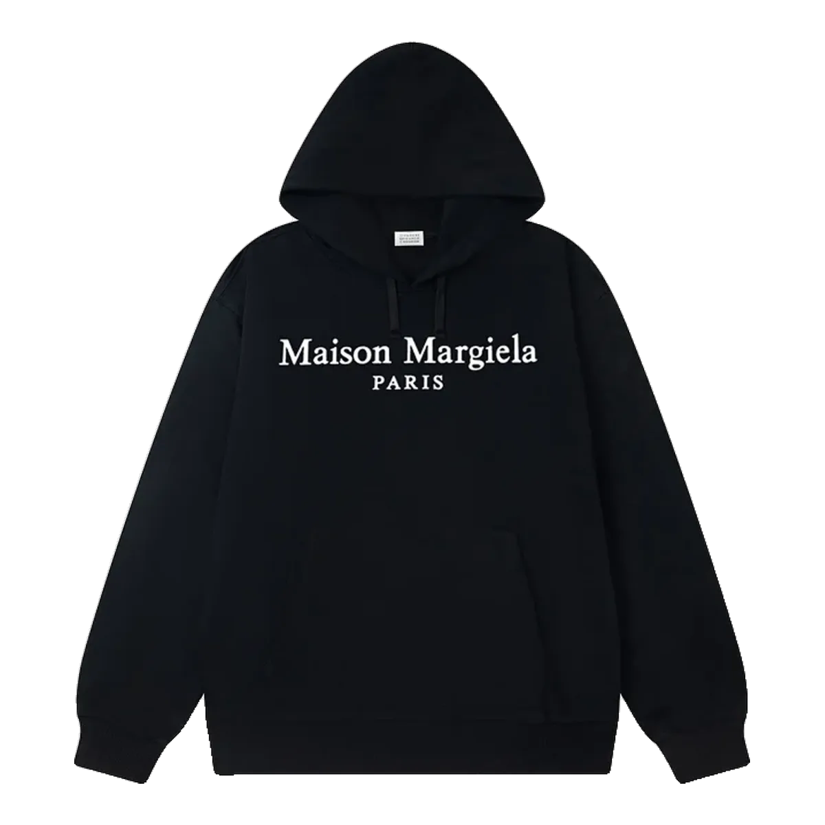 Maison Margiela Black Paris Logo Hoodie