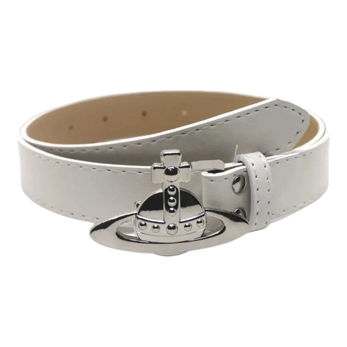 Vivienne Westwood White Orb Belt