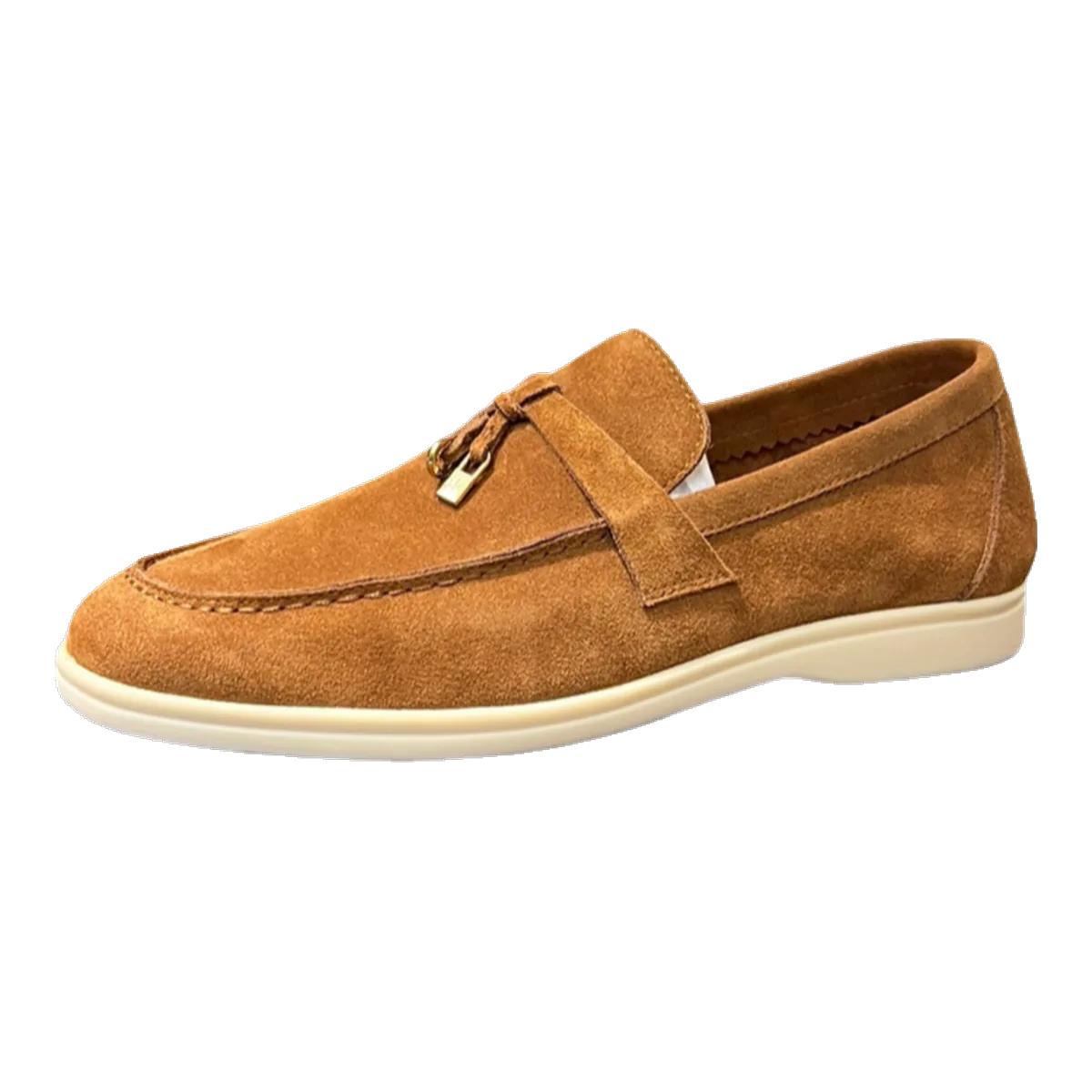 Loro Piana Brown Suede Loafers