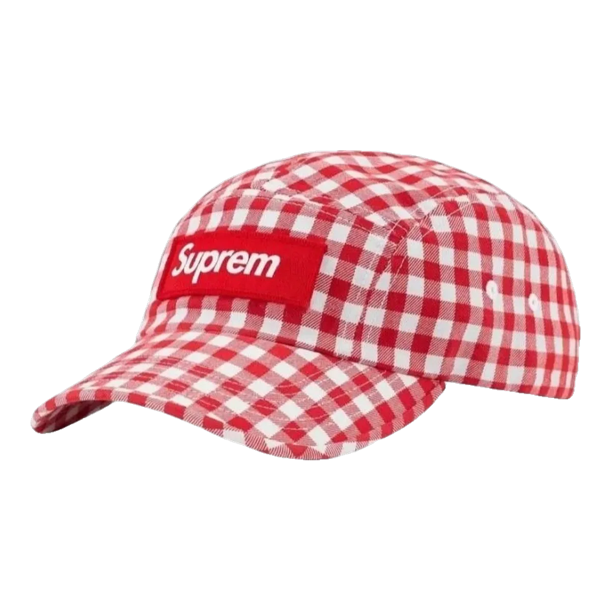 Supreme Gingham Cap Red