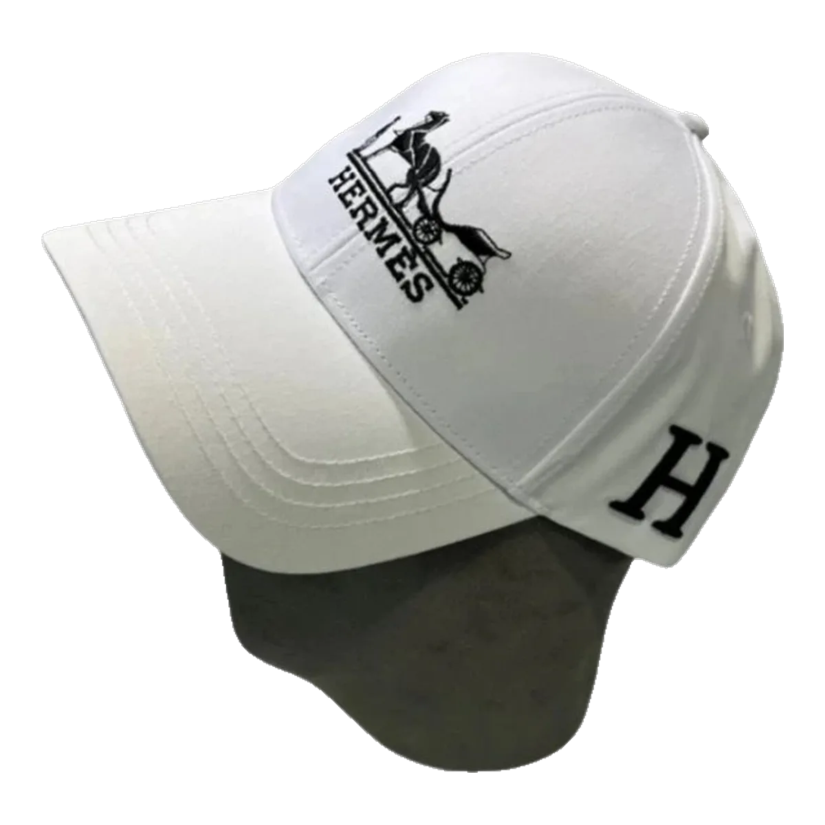 Hermes White Logo Cap