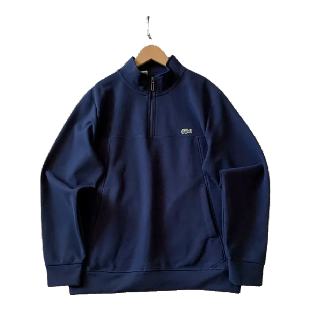 Lacoste Navy Quarter-Zip Sweatshirt