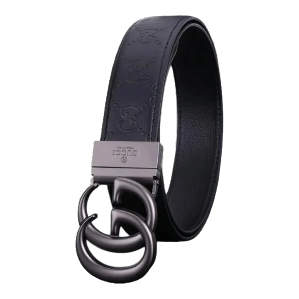 Gucci Black GG Buckle Belt