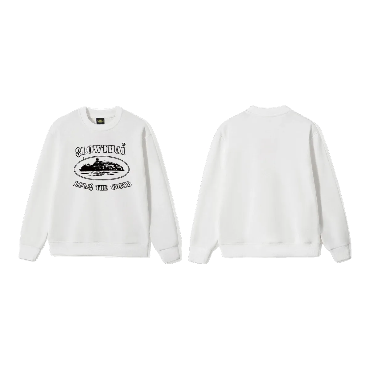 Corteiz White Sweatshirt Alcatraz