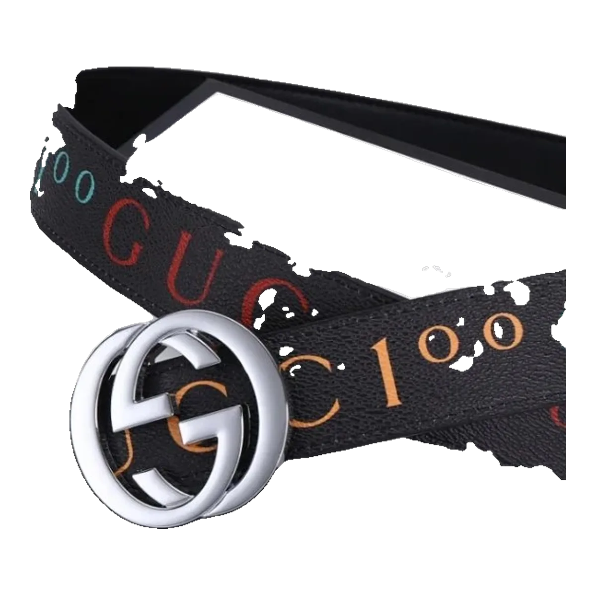 Gucci Black GG Buckle Belt