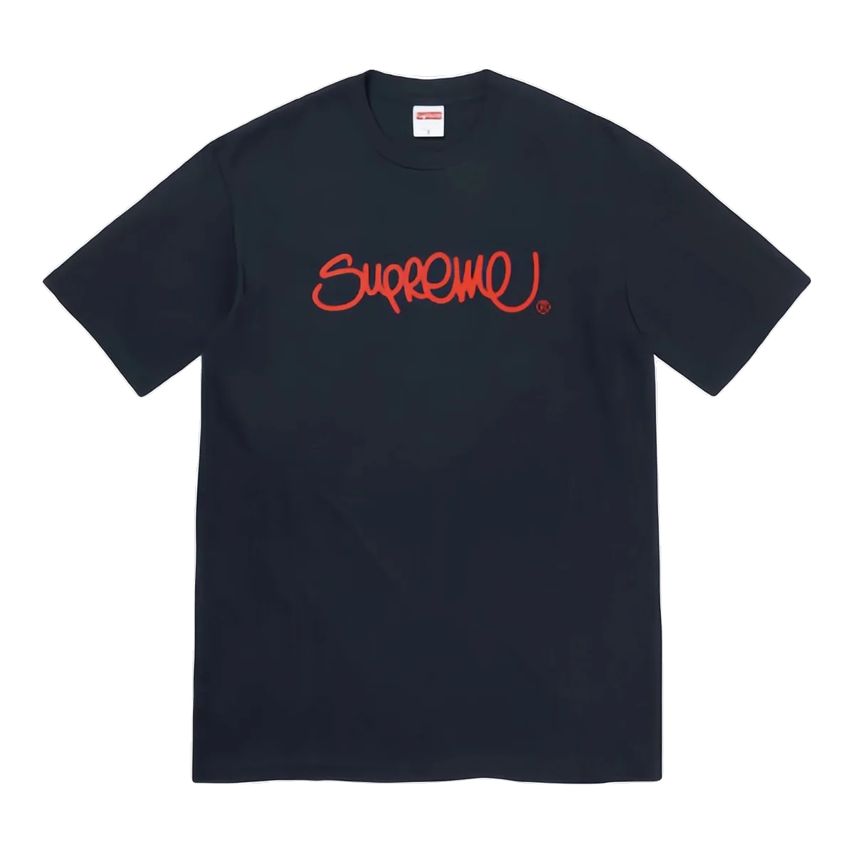 Supreme Script Navy T-Shirt